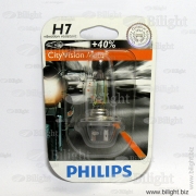 12972CTVBW - H7 12V- 55W (PX26d) ( +40% ;   ) CityVision Moto - PHILIPS -     