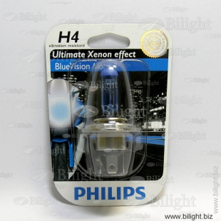 12342BVUBW - H4 12V- 60/55W (P43t) (   -  ) BlueVision Moto - PHILIPS -      - PHILIPS