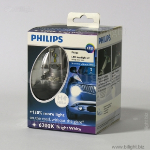 12953BWX2 - H4 12/24V- 23/23W (P43t) LED 6200K Bright White (..2 .) X-treme Ultinon LED - PHILIPS -    - PHILIPS
