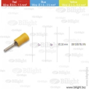 09130575LXN=913575.LN000 - Клемма изолированная 2.5-6 мм2 (шты.) D2.6мм (Cu/Sn) Yellow (уп. по 50 шт)