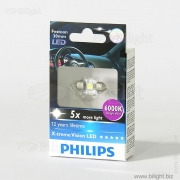 129416000KX1 - Fest T14 12V- 1W (SV8,5-30/11) LED 6000K X-tremeUltinon LED (к.уп.1шт.) - PHILIPS - Лампа светодиодная автомобильная