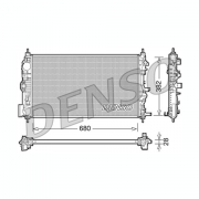 DRM15005 - Радиатор охлаждения двигателя Chevrolet Cruze (680x382x28мм) Denso