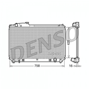DRM51003 - Радиатор охлаждения двигателя Lexus LS (758x425x16мм) Denso