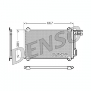 DCN17055 - Конденсатор (радиатор кондиционера) MB Sprinter (667/381/16мм) (Denso)